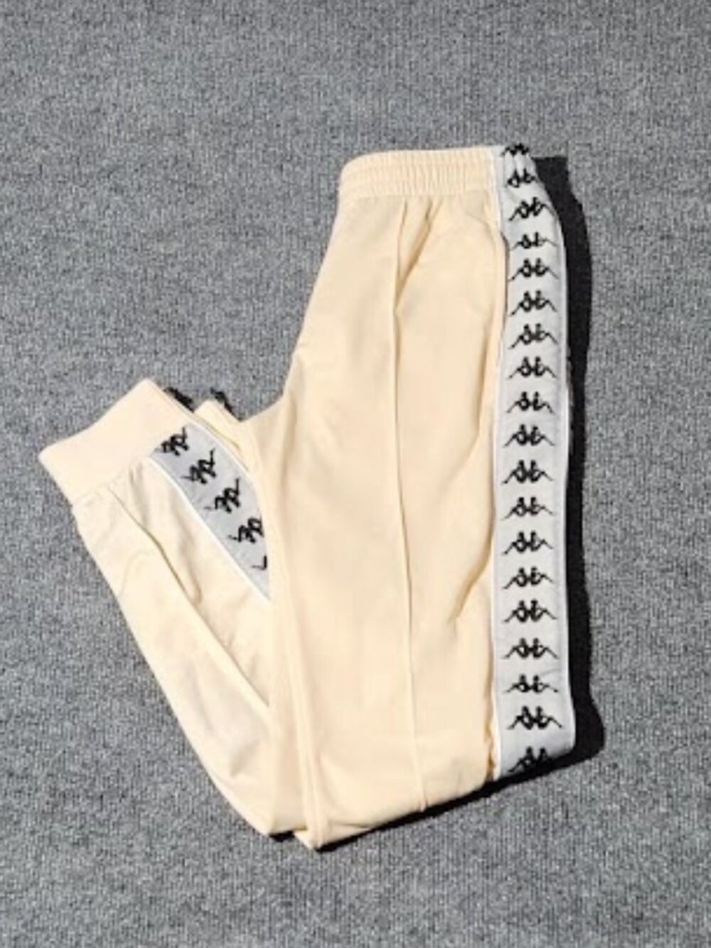 Kappa 222 Banda Logo Taped Track Pants Ankle Zip Size Small